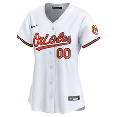 White Baltimore Orioles Nike Women's Home Limited Custom Jersey