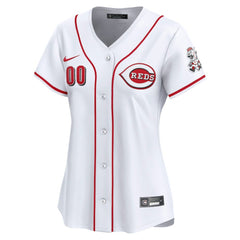 White Cincinnati Reds Nike Women's Home Limited Custom Jersey