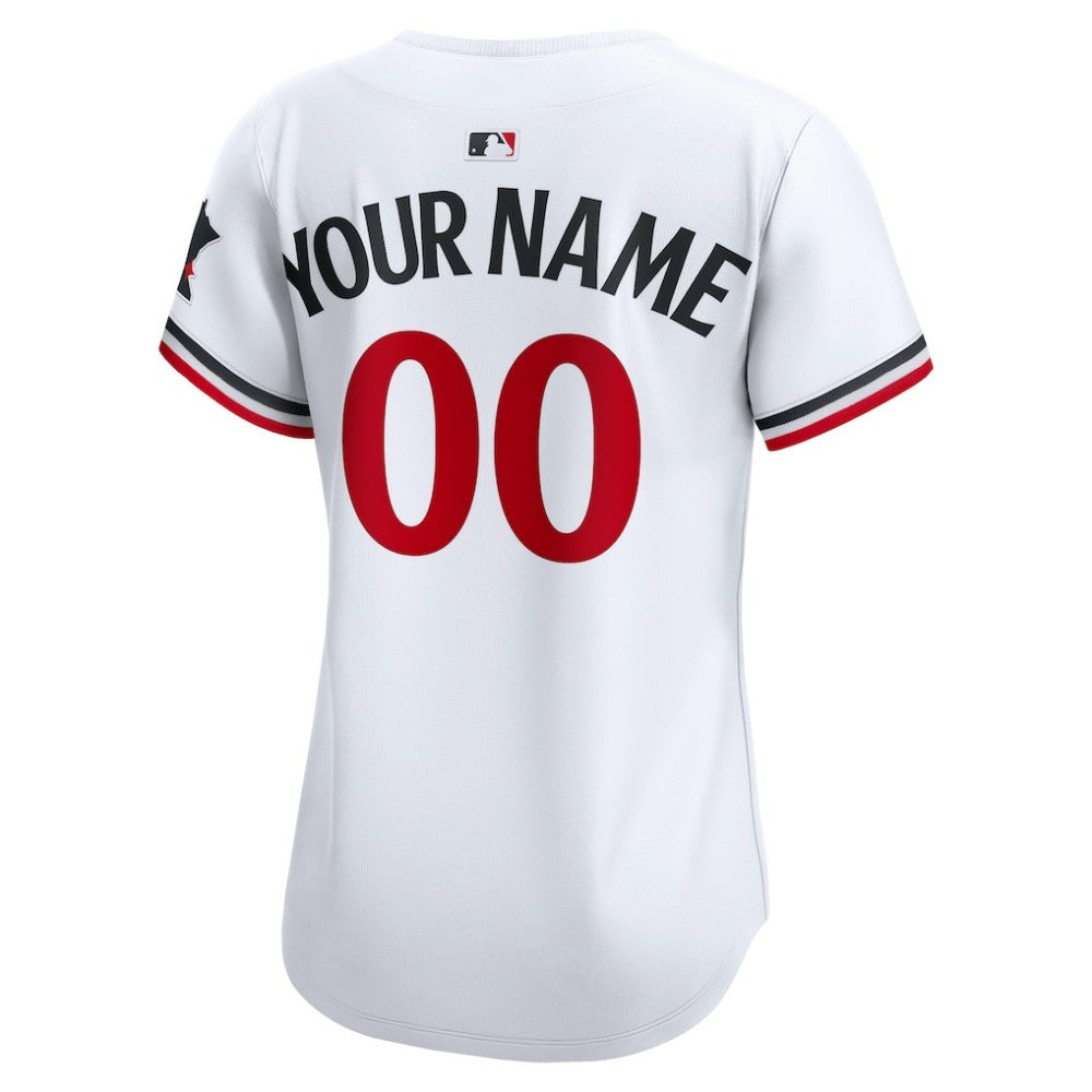 White Minnesota Twins Nike Women's Home Limited Custom Jersey