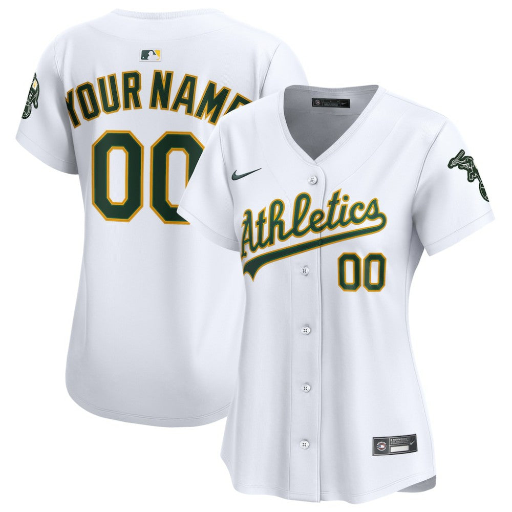 White Athletics Nike Women's Home Limited Custom Jersey