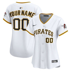 White Pittsburgh Pirates Nike Women's Home Limited Custom Jersey