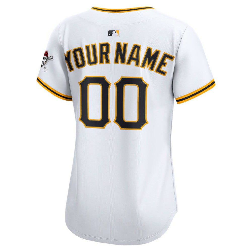 White Pittsburgh Pirates Nike Women's Home Limited Custom Jersey
