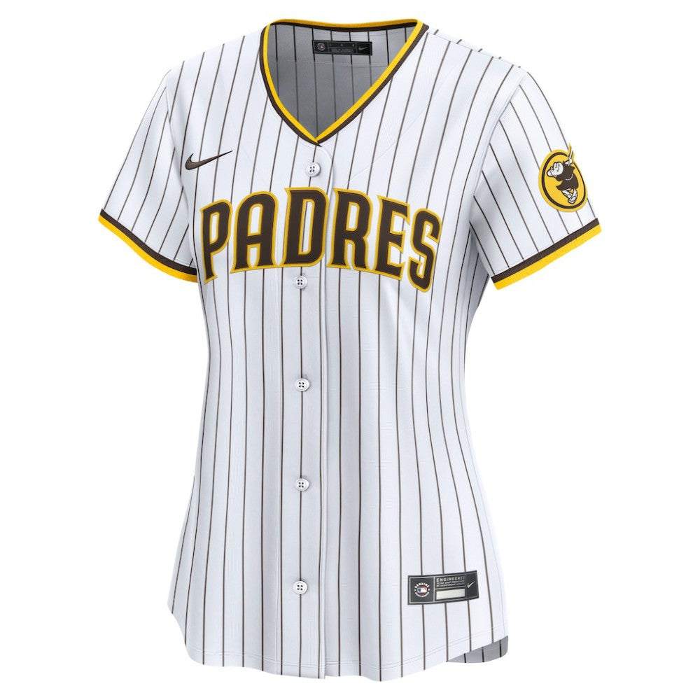 White San Diego Padres Nike Women's Home Limited Custom Jersey