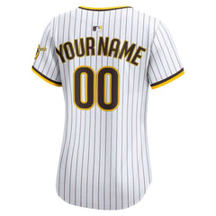 White San Diego Padres Nike Women's Home Limited Custom Jersey