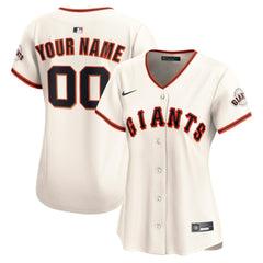 Cream San Francisco Giants Nike Women's Home Limited Custom Jersey