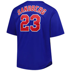 Royal Ryne Sandberg Chicago Cubs Mitchell & Ness Big & Tall Cooperstown Mesh Batting Practice Jersey