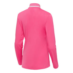 Pink New York Yankees Antigua Women's Spring Training Palmetto Quarter-Zip Top