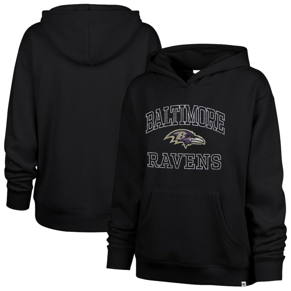 '47 Women's Clarity Naomi Hoodie - Baltimore Ravens Hoodies