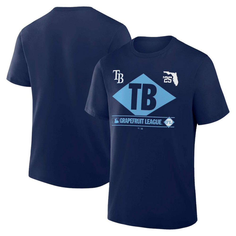 Navy Tampa Bay Rays Fanatics 2025 Spring Training Grapefruit League True Icon T-Shirt