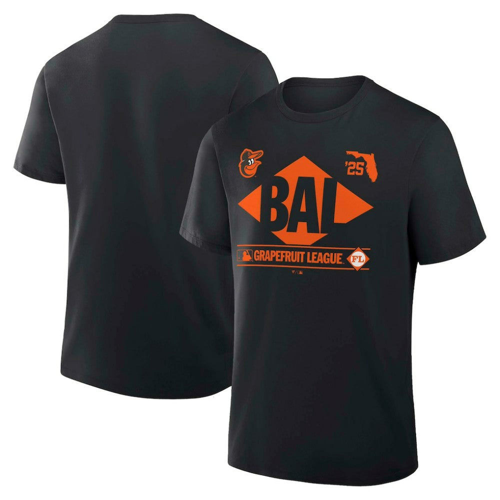 Black Baltimore Orioles Fanatics 2025 Spring Training Grapefruit League True Icon T-Shirt