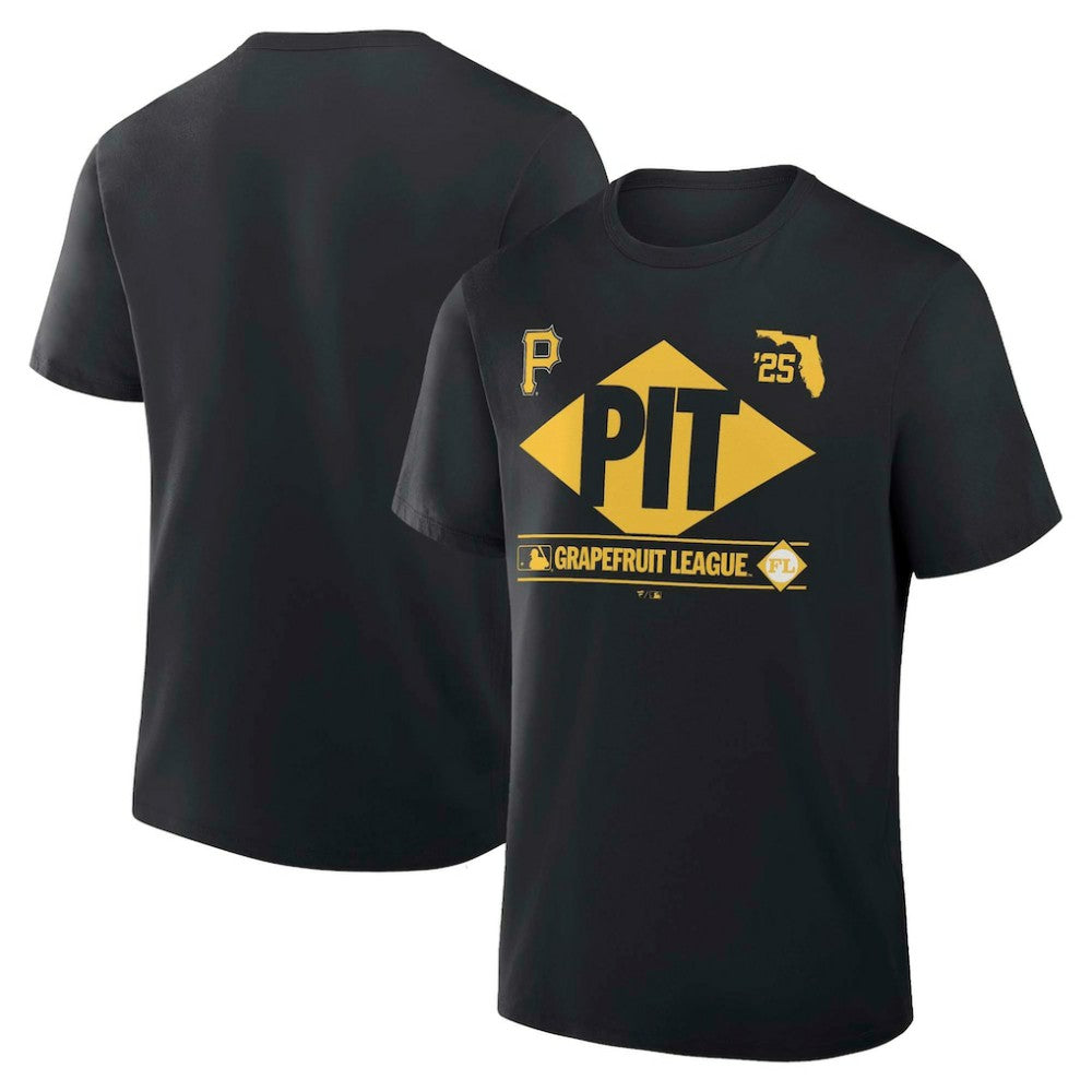 Black Pittsburgh Pirates Fanatics 2025 Spring Training Grapefruit League True Icon T-Shirt