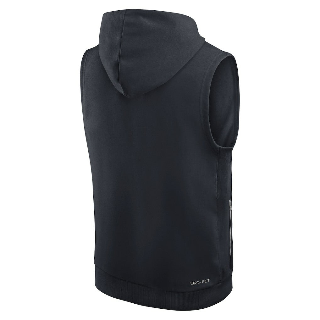 2025 Rivalries Collection Standard Issue Sideline Dri-FIT Sleeveless Hoodie - Miami Dolphins Hoodies