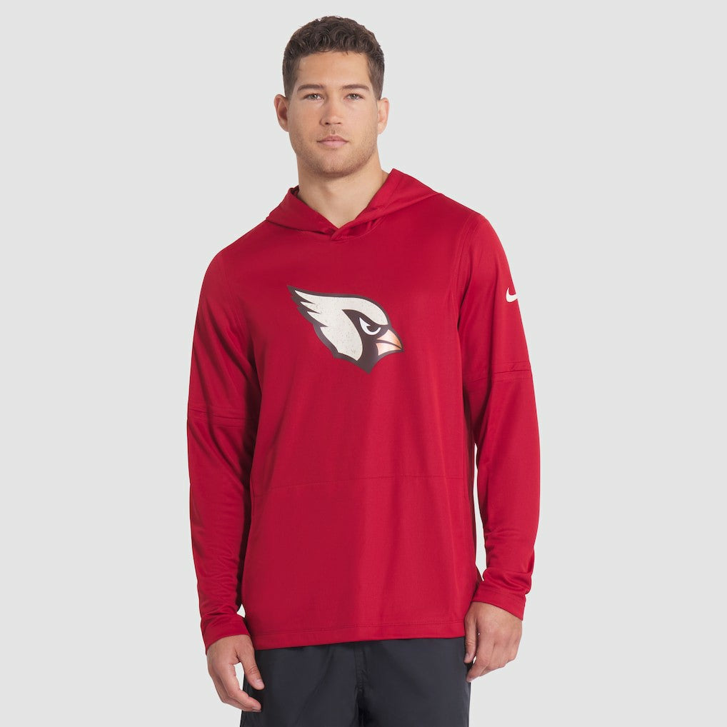 2025 Rivalries Collection Sideline Dri-FIT Long Sleeve Hoodie T-Shirt - Arizona Cardinals Hoodies