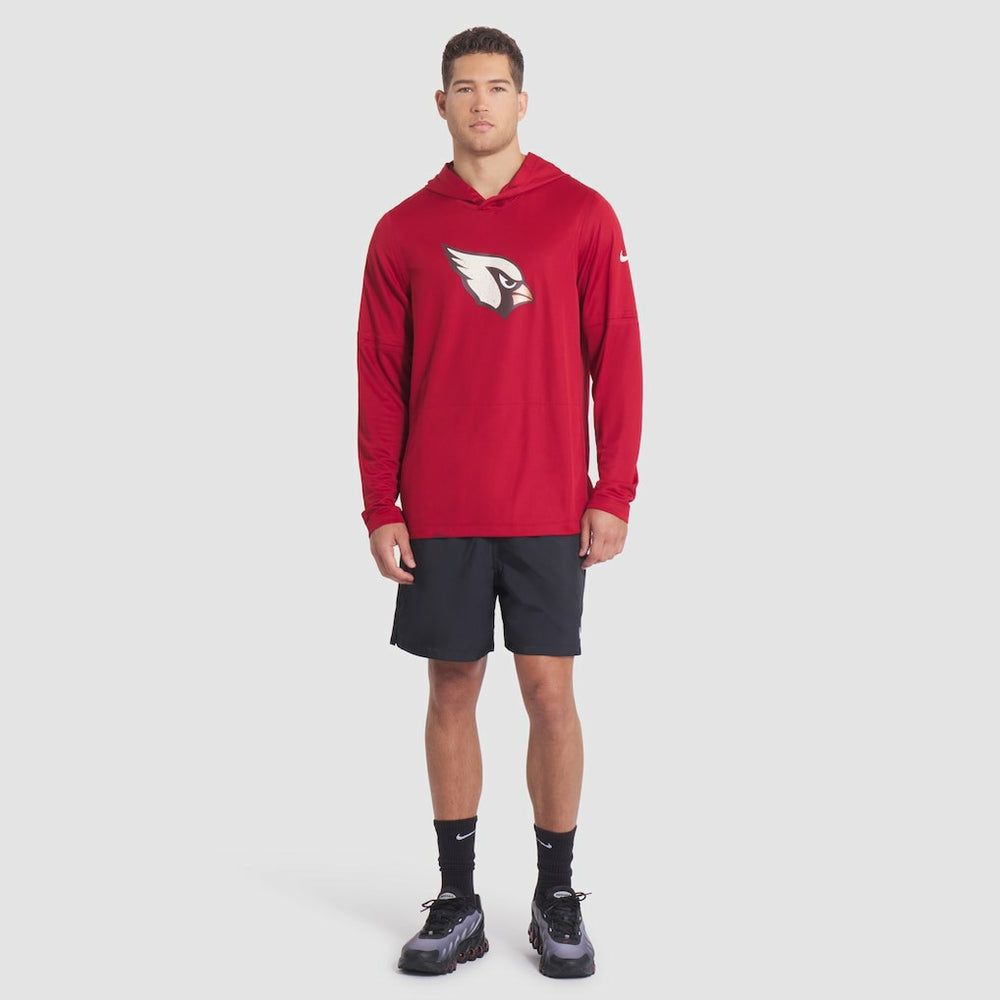 2025 Rivalries Collection Sideline Dri-FIT Long Sleeve Hoodie T-Shirt - Arizona Cardinals Hoodies