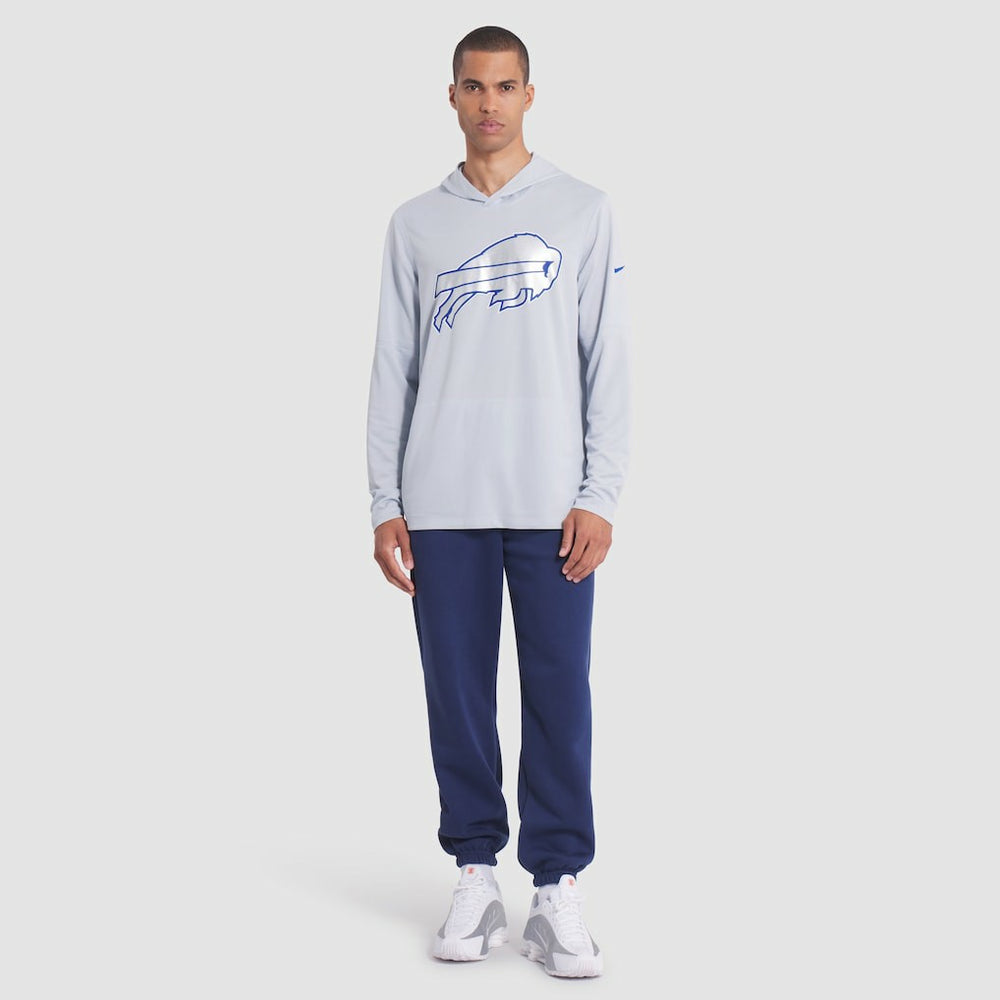 2025 Rivalries Collection Sideline Dri-FIT Long Sleeve Hoodie T-Shirt - Buffalo Bills Hoodies