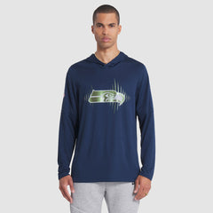 2025 Rivalries Collection Sideline Dri-FIT Long Sleeve Hoodie T-Shirt - Seattle Seahawks Hoodies
