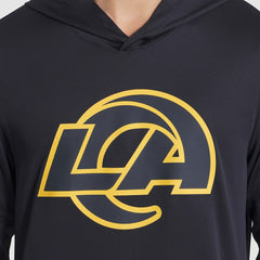 2025 Rivalries Collection Sideline Dri-FIT Long Sleeve Hoodie T-Shirt - Los Angeles Rams Hoodies