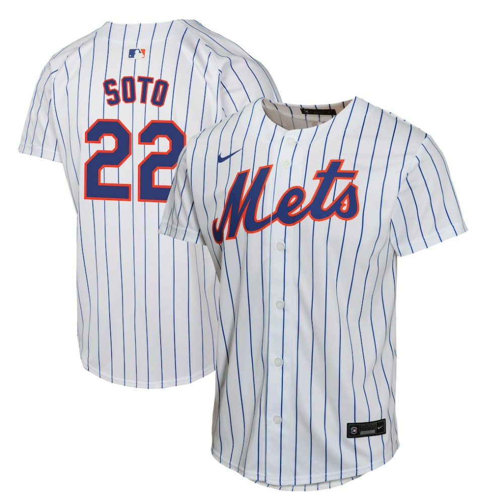 White Juan Soto New York Mets Nike Youth Home Game Player Jersey