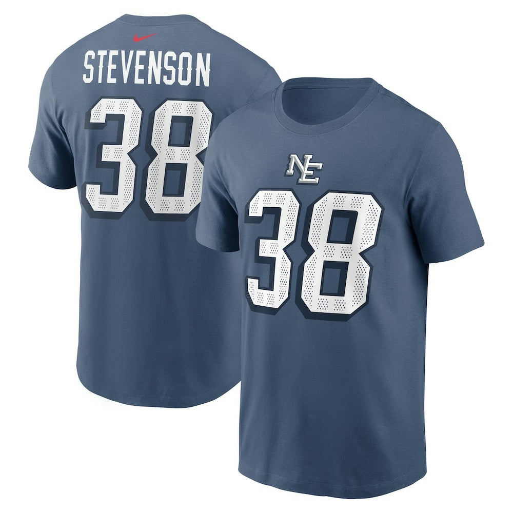 Rhamondre Stevenson  2025 Rivalries Collection Player Name & Number T-Shirt - New England Patriots T-shirts