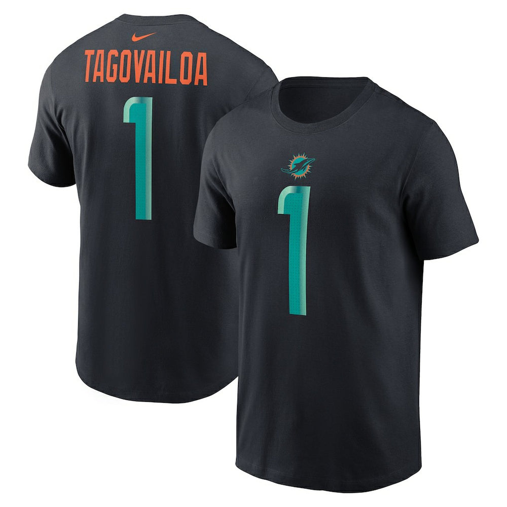 Tua Tagovailoa  2025 Rivalries Collection Player Name & Number T-Shirt - Miami Dolphins T-shirts