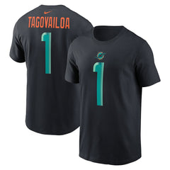 Tua Tagovailoa  2025 Rivalries Collection Player Name & Number T-Shirt - Miami Dolphins T-shirts
