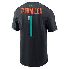 Tua Tagovailoa  2025 Rivalries Collection Player Name & Number T-Shirt - Miami Dolphins T-shirts