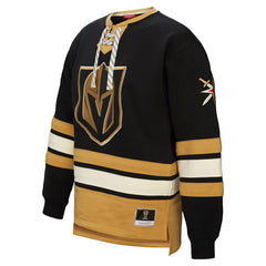 NHL Vegas Golden Knights Mitchell & Ness Women's Heritage Lace-Up Pullover Sweatshirt