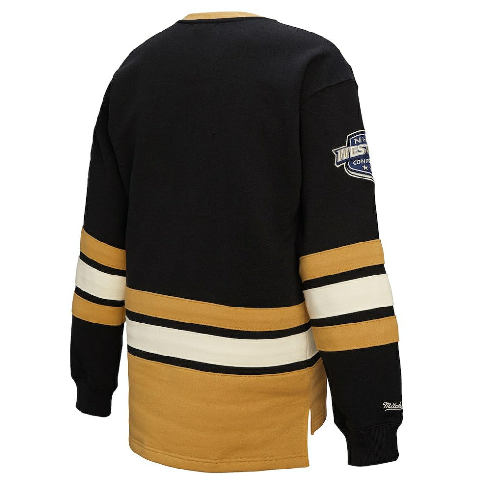 NHL Vegas Golden Knights Mitchell & Ness Women's Heritage Lace-Up Pullover Sweatshirt