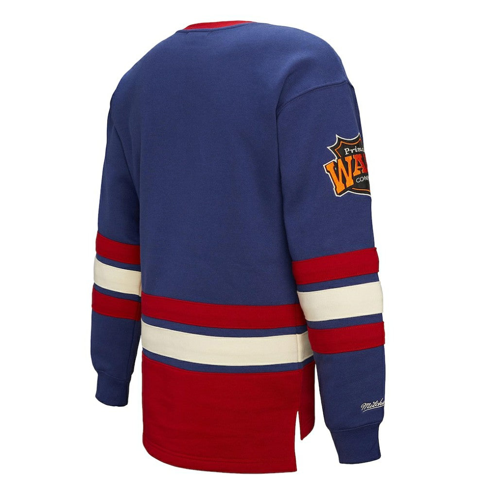 NHL New York Rangers Mitchell & Ness Women's Heritage Lace-Up Pullover Sweatshirt