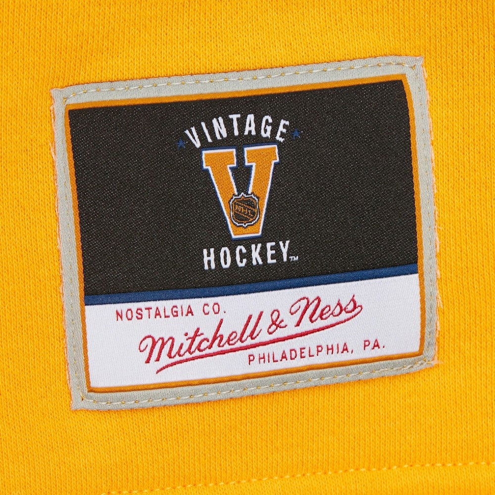 NHL Boston Bruins Mitchell & Ness Women's Heritage Lace-Up Pullover Sweatshirt