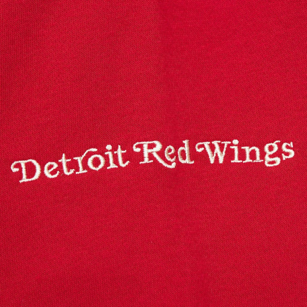 NHL Detroit Red Wings Mitchell & Ness Women's Heritage Lace-Up Pullover Sweatshirt