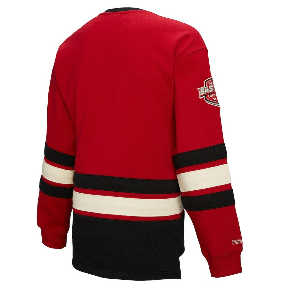 NHL New Jersey Devils Mitchell & Ness Women's Heritage Lace-Up Pullover Sweatshirt