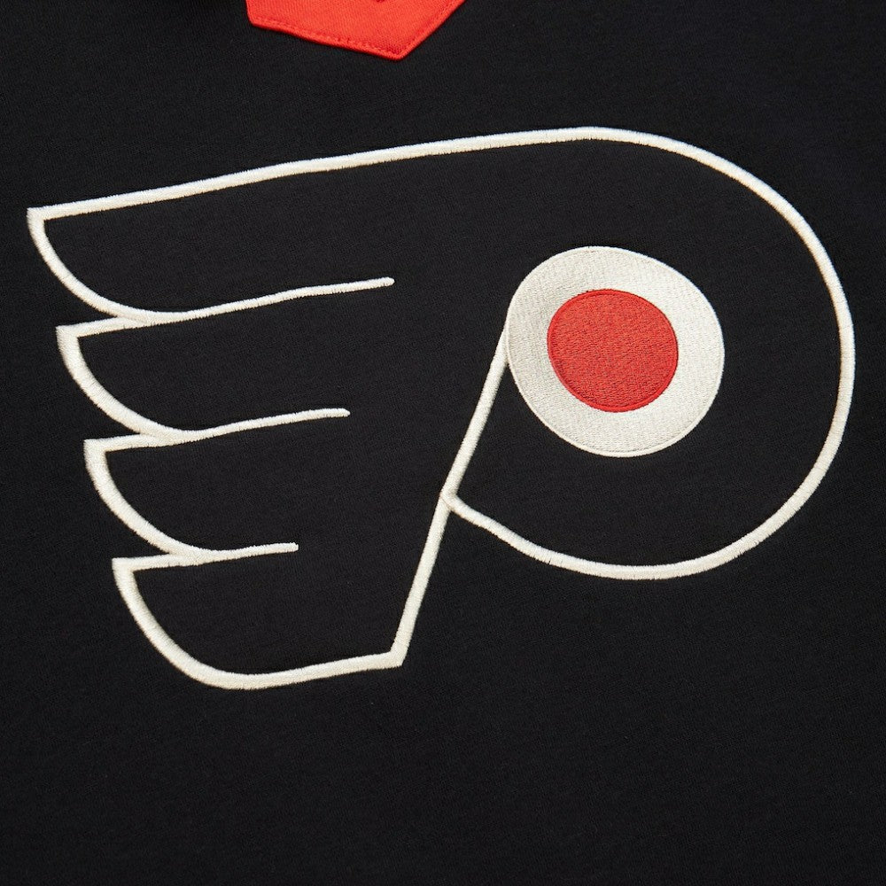 NHL Philadelphia Flyers Mitchell & Ness Women's Heritage Lace-Up Pullover Sweatshirt