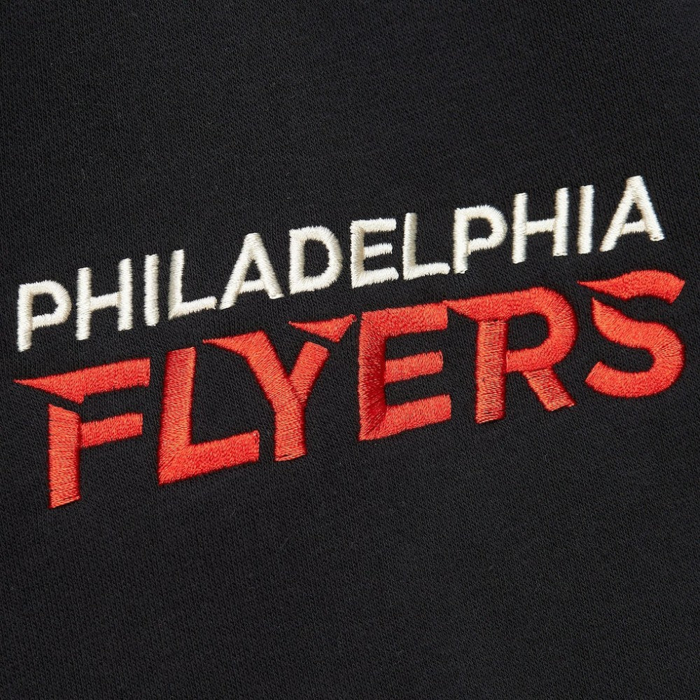NHL Philadelphia Flyers Mitchell & Ness Women's Heritage Lace-Up Pullover Sweatshirt