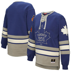 NHL Toronto Maple Leafs Mitchell & Ness Women's Heritage Lace-Up Pullover Sweatshirt