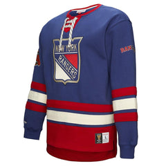 NHL New York Rangers Heritage Lace-Up Pullover Sweatshirt