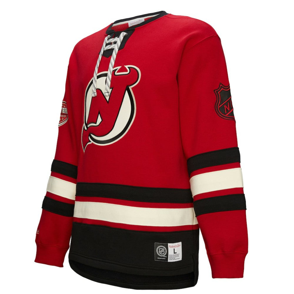 NHL New Jersey Devils Heritage Lace-Up Pullover Sweatshirt