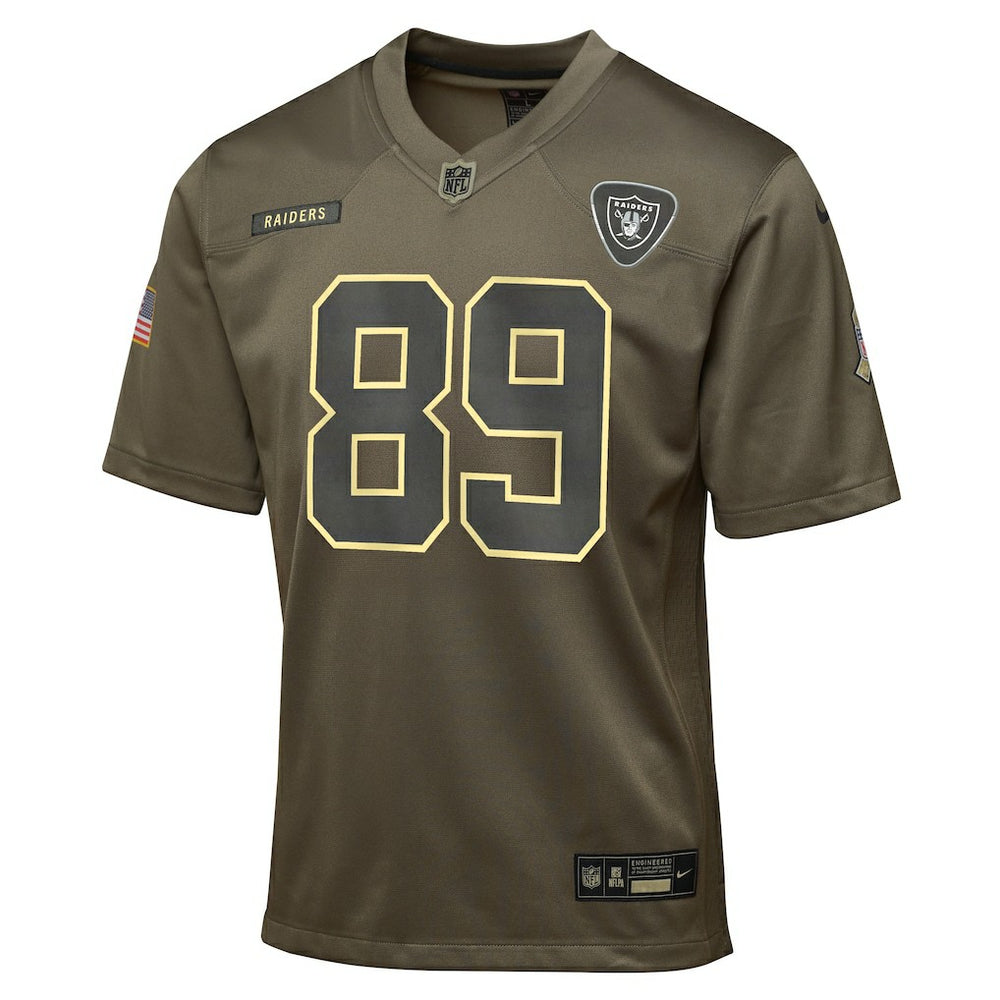 Brock Bowers  Youth 2025 Salute to Service Game Jersey - Las Vegas Raiders Jerseys