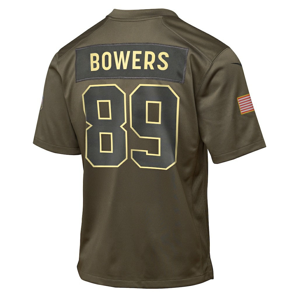 Brock Bowers  Youth 2025 Salute to Service Game Jersey - Las Vegas Raiders Jerseys