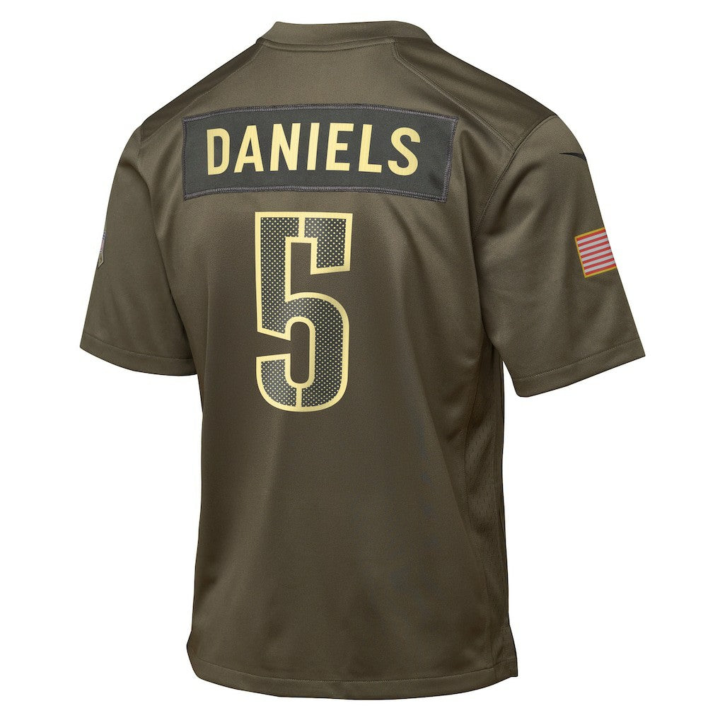 Jayden Daniels  Youth 2025 Salute to Service Game Jersey - Washington Commanders Jerseys
