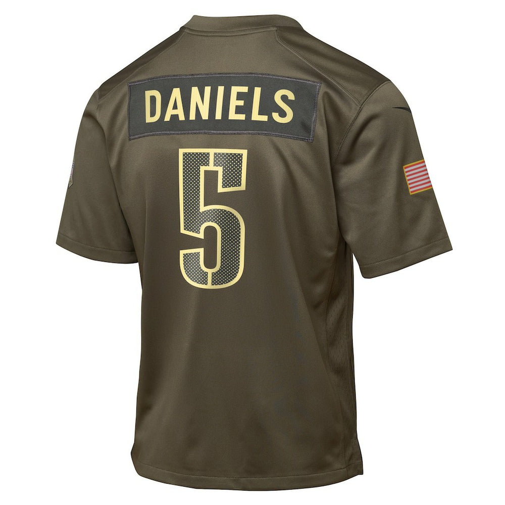Jayden Daniels  Youth 2025 Salute to Service Game Jersey - Washington Commanders Jerseys