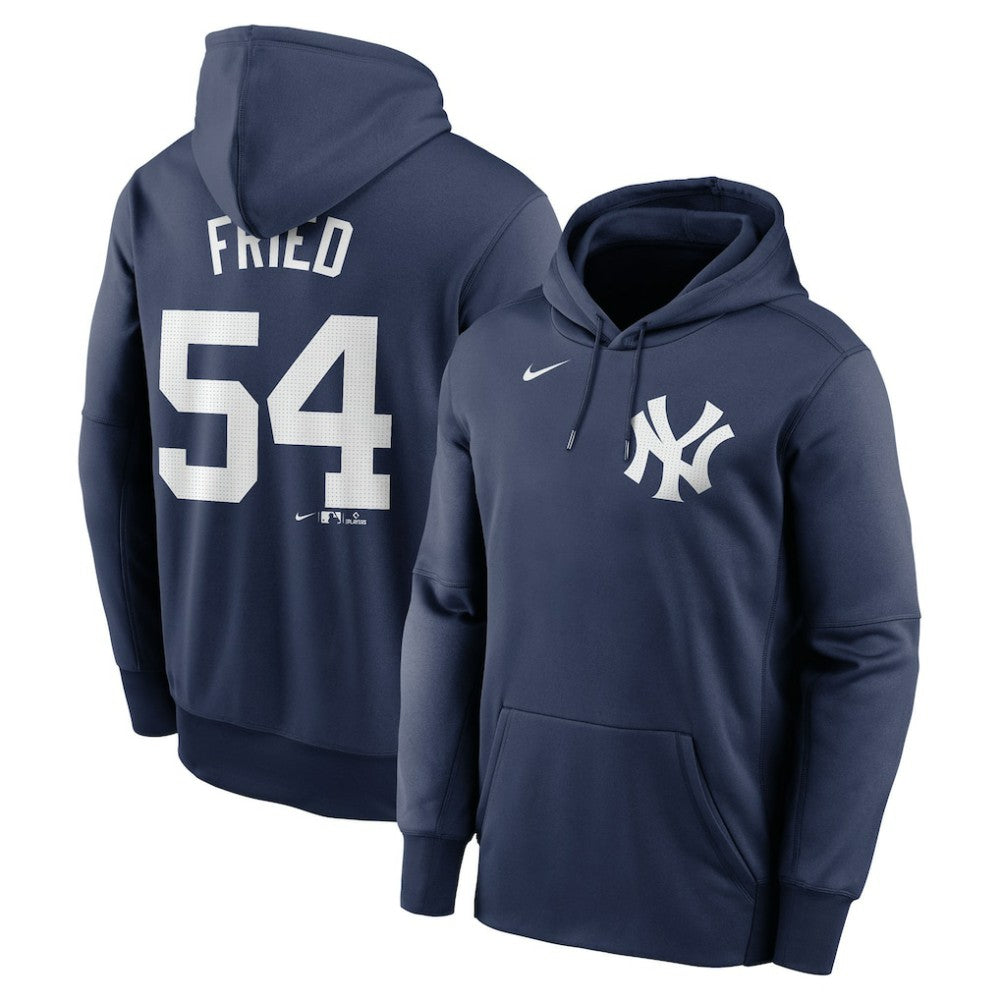Navy Max Fried New York Yankees Nike Name & Number Pullover Hoodie