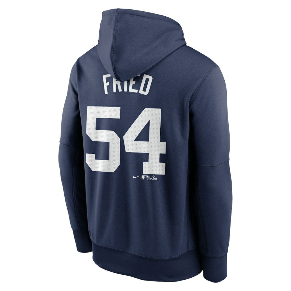 Navy Max Fried New York Yankees Nike Name & Number Pullover Hoodie