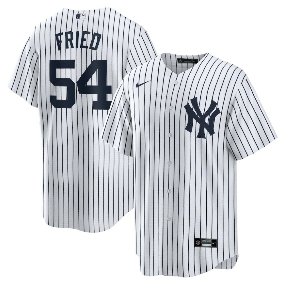 White Max Fried New York Yankees Nike Home Replica Player Jersey