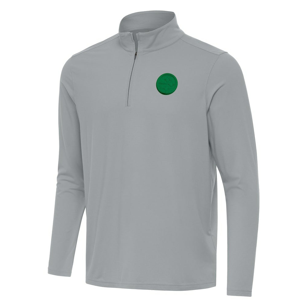 Antigua St Patrick Day Intent Quarter-Zip Pullover Top - Pittsburgh Steelers Pullover