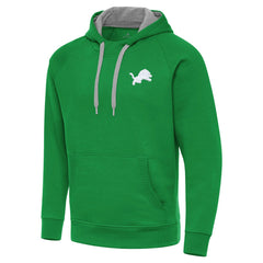 Antigua St. Patrick's Day Victory Pullover Hoodie - Detroit Lions Hoodies