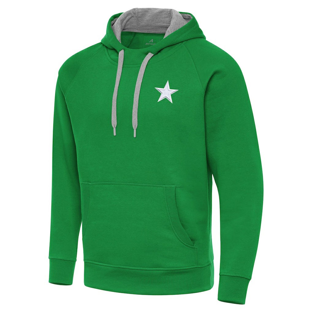 Antigua St. Patrick's Day Victory Pullover Hoodie - Dallas Cowboys Hoodies