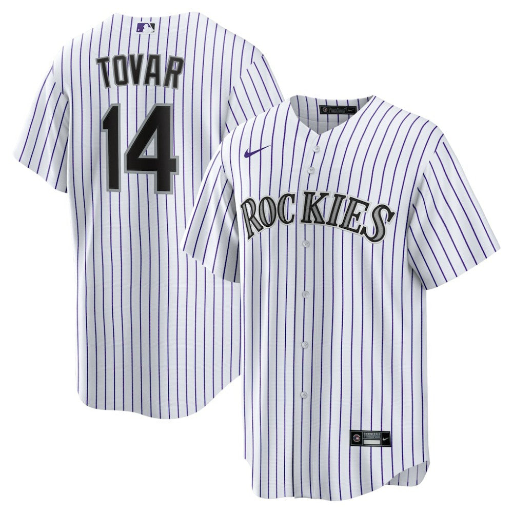 White Ezequiel Tovar Colorado Rockies Nike Home Replica Jersey