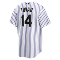 White Ezequiel Tovar Colorado Rockies Nike Home Replica Jersey