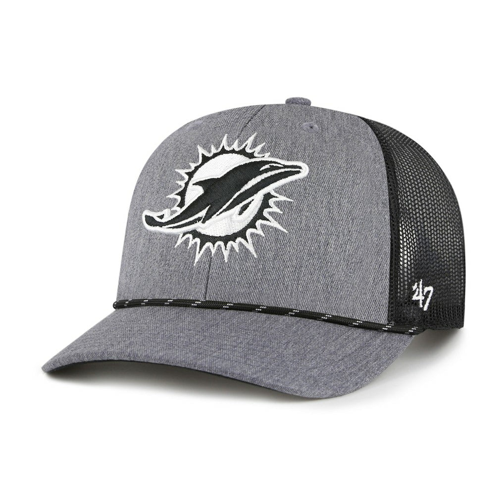 '47 Carbon Rope Trucker Adjustable Hat - Miami Dolphins Hats